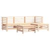 vidaXL 5-delige Loungeset met kussens massief hout