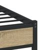 vidaXL Bedframe zonder matras metaal sonoma eikenkleurig 140x190 cm