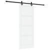 vidaXL Schuifdeur ORKDAL 83 x 211 cm Bewerkt hout Wit en zwart