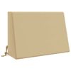 vidaXL Rugkussen SOEST 100% Polyester Beige 60 x 20 x 40 cm