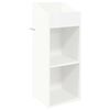 vidaXL Platenkast Wit 36 x 36 x 95,5 cm Bewerkt hout
