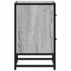 vidaXL Nachtkastje 40x31x50 cm bewerkt hout grijs sonoma eikenkleurig