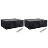 vidaXL Tuinmeubelhoezen 2 st 8 ogen 242x162x100 cm