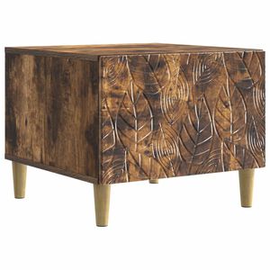 vidaXL Salontafel Gerookt eiken 50 x 49 x 40 cm Bewerkt hout