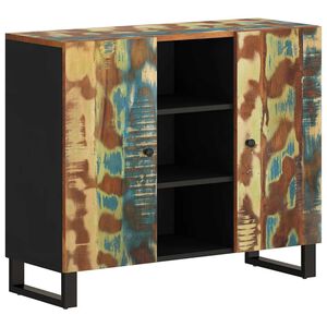 vidaXL Dressoir met 2 deuren 90x33x75 cm massief gerecycled hout