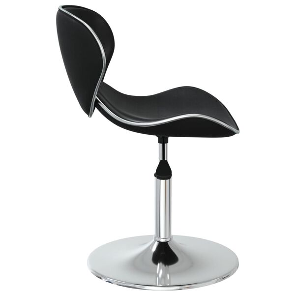 vidaXL Eetkamerstoelen 4 st kunstleer zwart