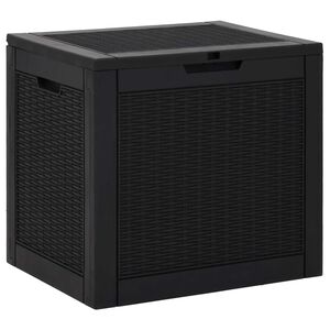 vidaXL Tuinbox 55,5x43x53 cm polypropeen zwart