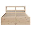 vidaXL Bedframe met hoofdbord massief grenenhout 120x200 cm