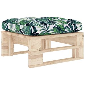 vidaXL Tuinhocker pallet ge&iuml;mpregneerd grenenhout
