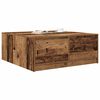 vidaXL Salontafel met lades 100x100x40 cm oud hout