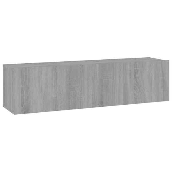 vidaXL Tv-wandmeubel 120x30x30 cm bewerkt hout grijs sonoma eiken