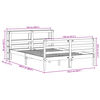 vidaXL Bedframe zonder matras massief grenenhout 120x200 cm