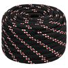 vidaXL Multifunctioneel gebruikstouw 20 mm 25 m Zwart en Rood PP