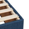 vidaXL Boxspring met matras stof blauw 160x200 cm
