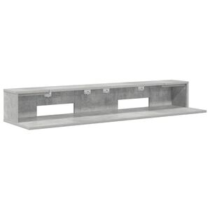 vidaXL studiobureau Betongrijs 130 x 36 x 19,5 cm Bewerkt hout