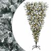 vidaXL Ondersteboven Kunstmatige Gehingde Kerstboom 120 cm 150 LED's