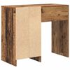vidaXL Bureau met lade Oud Hout 90 x 37,5 x 75 cm Bewerkt hout