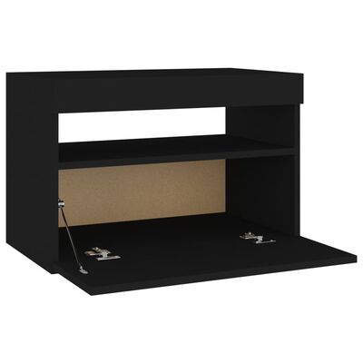 vidaXL Tv-meubel met LED-verlichting 60x35x40 cm zwart