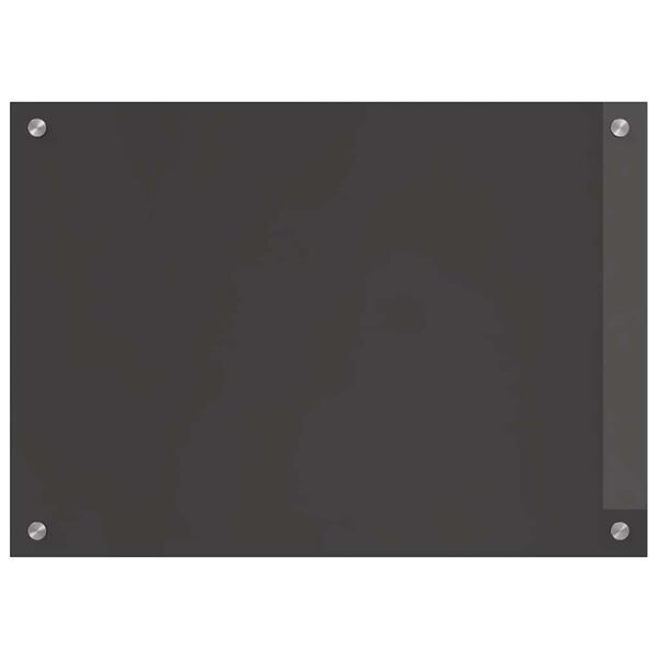 vidaXL Keuken Spatscherm 2 pcs Donkergrijs 70 x 50 cm gehard glas