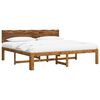 vidaXL Tweepersoonsbed met hoofdeinde ROSTOCK Naturel 180 x 200 cm