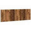 vidaXL Hoofdbord wandmodel 240x1,5x80 cm bewerkt hout oud houtkleurig