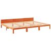 vidaXL Bedframe zonder matras 270x200 cm massief grenenhout wasbruin