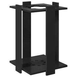 vidaXL Biljartkeu standaard Bewerkt hout 42 x 43 x 60 cm Zwart