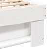 vidaXL Bedframe met hoofdeinde Wit 180 x 200 cm Massief grenenhout