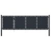 vidaXL Tuinpoort staal 350x75 cm antraciet