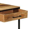 vidaXL Wandtafel Bruin 100 x 55 x 89.5 cm Massief Mangohout en Metaal