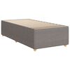 vidaXL Bedframe zonder matras 90x200 cm stof taupe