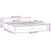 vidaXL Bedframe met hoofdeinde zonder matras 180x200 cm fluweel roze