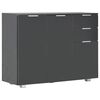 vidaXL Dressoir 107x35x80,5 cm hoogglans zwart