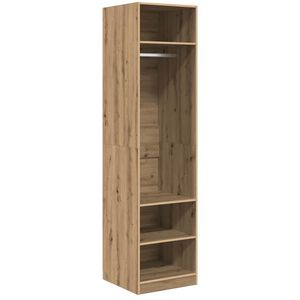 vidaXL Kledingkast Artisan Eiken 50 x 50 x 200 cm Bewerkt hout