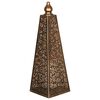 Luxform Lighting Batterijlamp Pyramid LED 45 cm koperkleurig