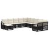vidaXL Tuinbankenset 11 st Zwart poly rattan