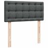 vidaXL Bed poef met matras en LED's stof 80x200 cm donkergrijs