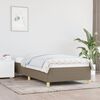 vidaXL Bedframe zonder matras 80x200 cm stof taupe