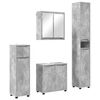 vidaXL Badkamermeubelset 4 st Beton Grijs 30,5 x 30 x 195 cm