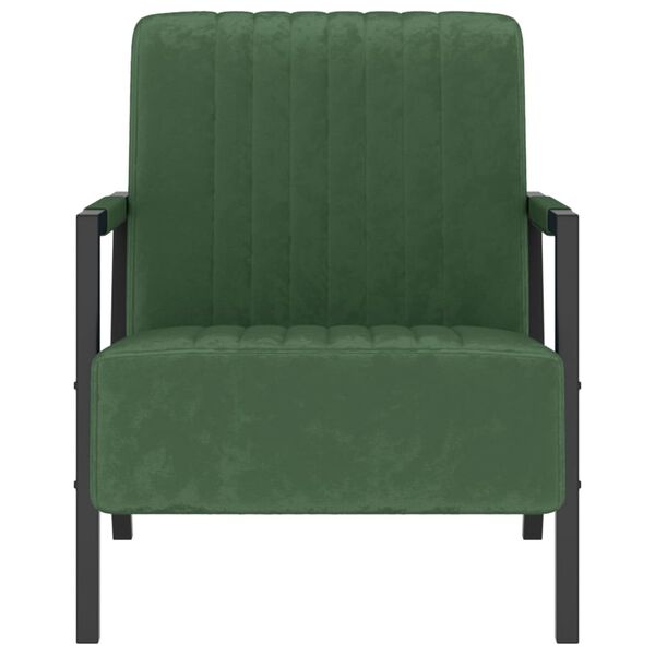 vidaXL Fauteuil fluweel donkergroen