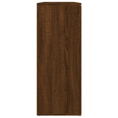 vidaXL Dressoir 91x29,5x75 cm bewerkt hout bruin eikenkleur