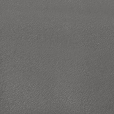 vidaXL Hoofdbord met randen 183x16x118/128 cm kunstleer grijs