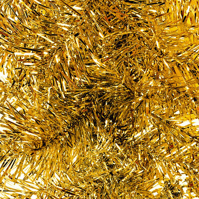 vidaXL Kerstslinger met LED-lampjes 20 m goudkleurig