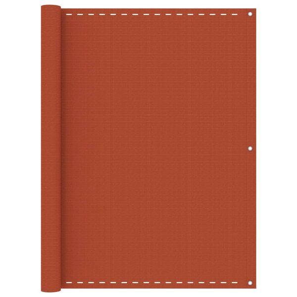 vidaXL Balkonscherm 120x500 cm HDPE oranje