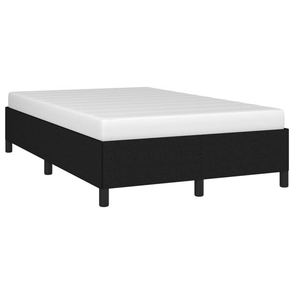 vidaXL Bedframe zonder matras 120x190 cm stof zwart
