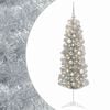 vidaXL Smalle kunstkerstboom met kerstballen 150 cm 150 LED's Warmwit