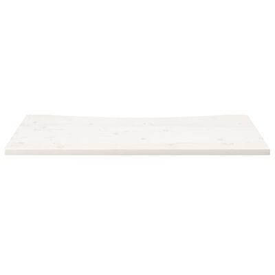 vidaXL Bureaublad 110x60x2,5 cm massief grenenhout wit