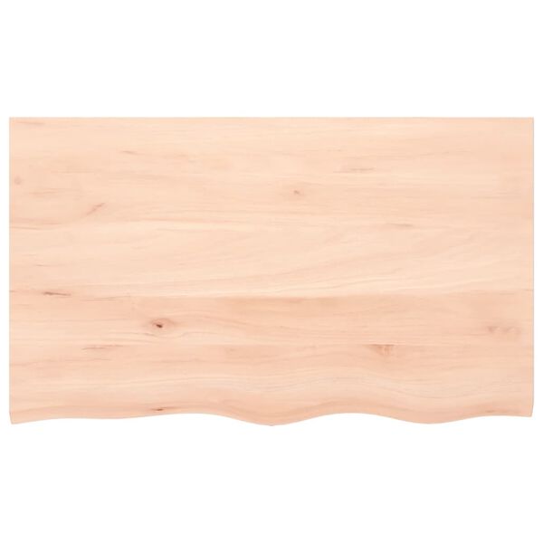 vidaXL Tafelblad 100x60x2 cm onbehandeld massief eikenhout