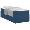 vidaXL Bedframe met matras Blauw 100 x 200 cm Stof