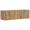 vidaXL 7-delig Tv-meubelset wandmontage bewerkt hout artisanaal eiken